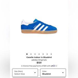 Adidas Gazelle Indoor Blue Sneakers